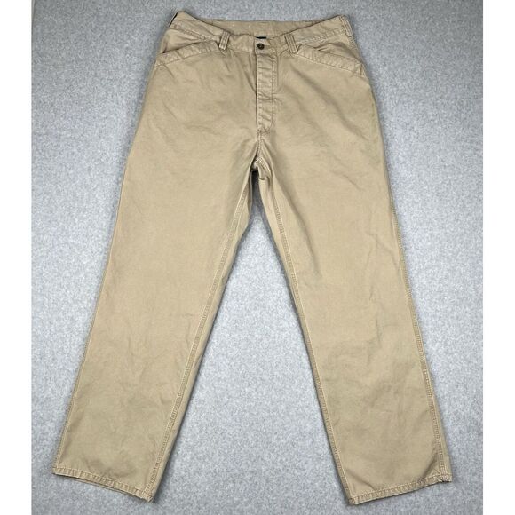 Ralph Lauren Other - Vintage Polo Sport Ralph Lauren Pants Mens 36x34 Beige 90s Button Fly Workwear